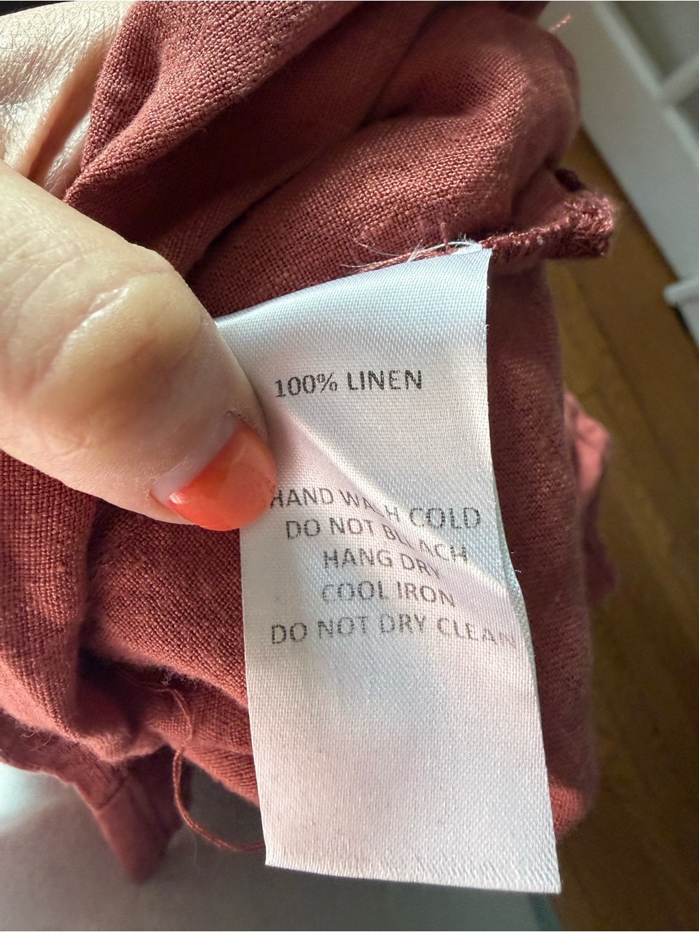 Mod Ref Linen Button-Up Top - Size Medium - Picture 3 of 4